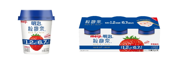 “明治粒馥楽风味酸乳”低脂肪高蛋白质酸奶新品上市